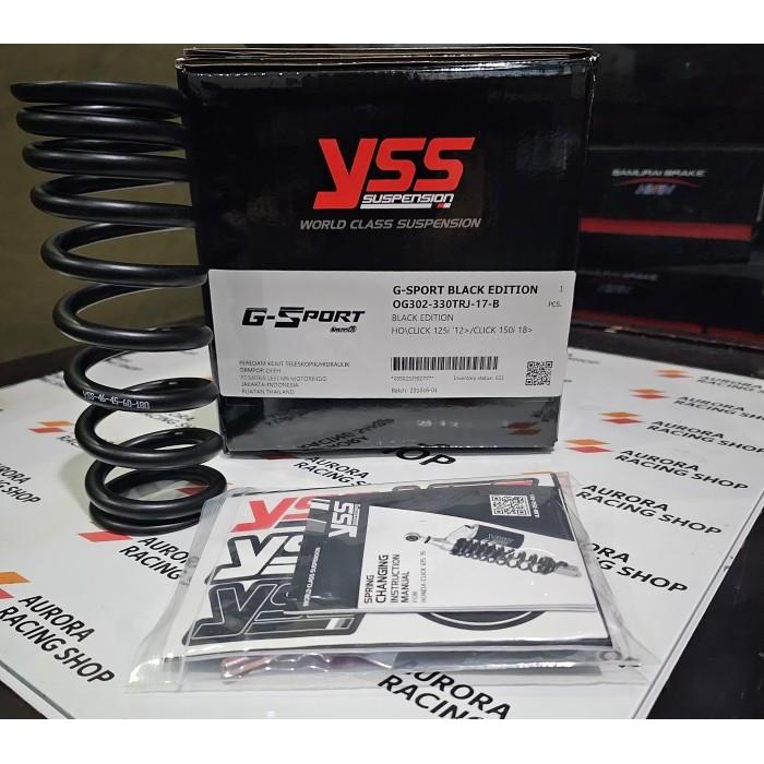 TERLARIS SHOCKBREAKER YSS G SPORT SMOOTH 330 MM BLACK EDITION HONDA STYLO 160 / VARIO 160 - YSS