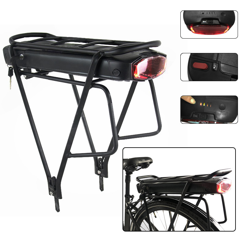 36V 48V 24V Rear Rack Lithium Battery Pack 10.4Ah 13Ah 20 24Ah for Phylion XH370-13J Joycube wall-es