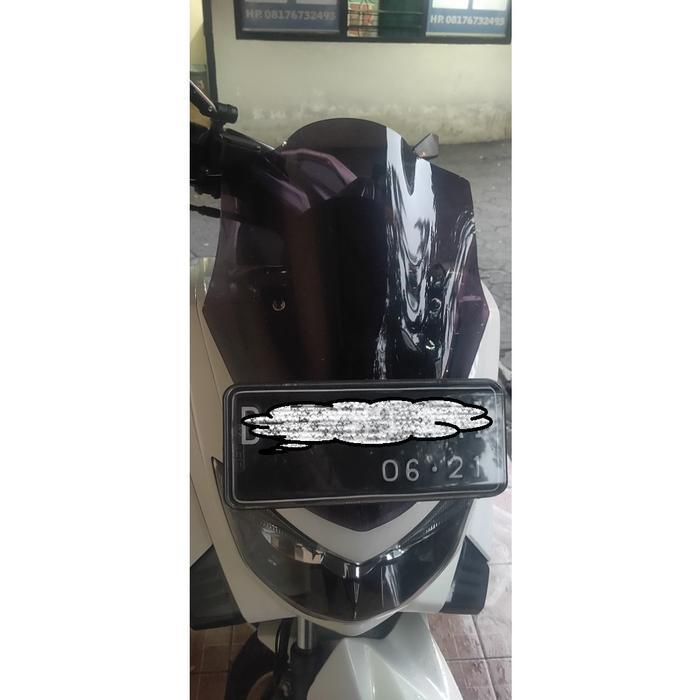 Visor Windshield Variasi NMAX Old Lama 2015 - 2019 Tinggi 46cm - HITAM