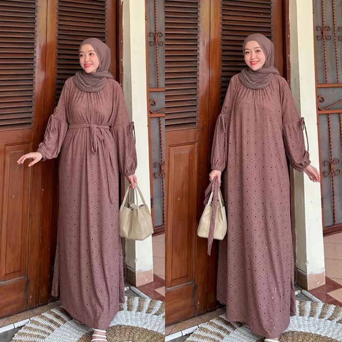 Terlaris Joley Cloth - Raveena Dress Outfit Simple Timeless Gaun Kondangan Elegant Bridesmiad Bordir