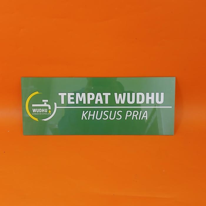Akrilik Tempat Wudhu Khusus Pria - Akrilik Tempat Wudhu Pria