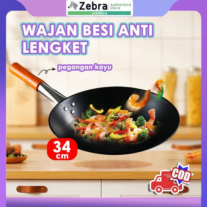 CodWajan Seasoning Wajan Baja Wajan Kuali 34Cm Wajan Masak Wok