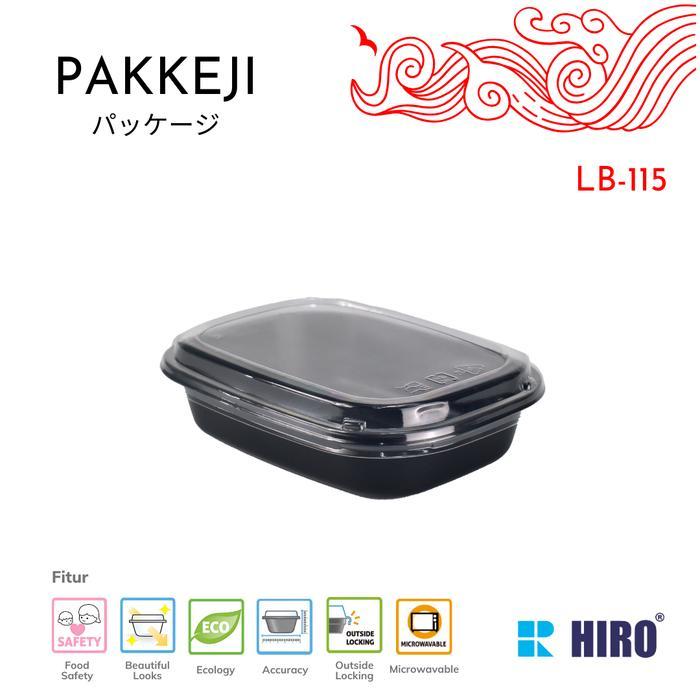 TERBARU PAKKEJI Lunch Box Plastik / Plastik Mika / Mika Bento / Bento Lunch Box / Hiro - 50PCS