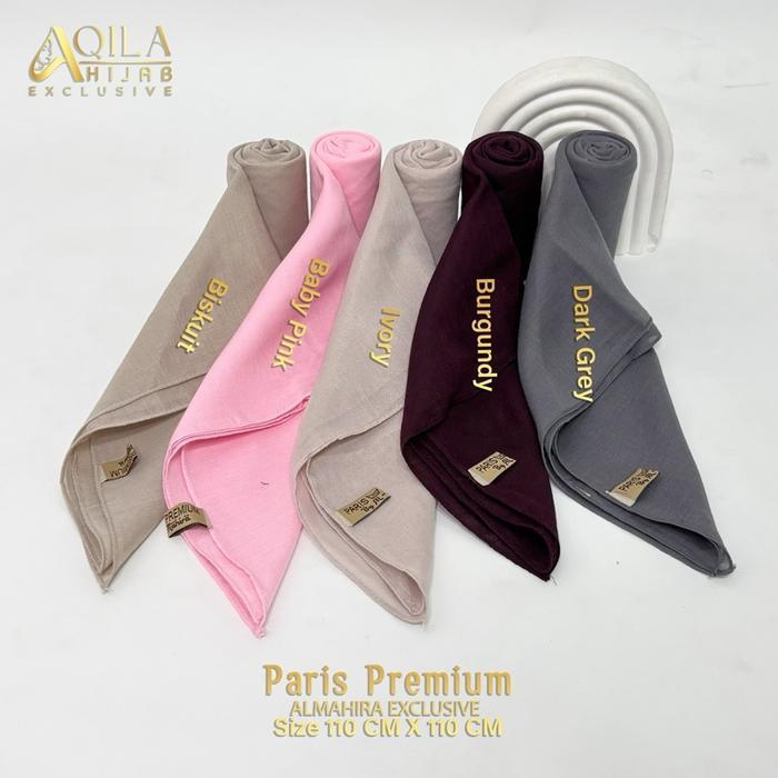 Hijab Segiempat Paris Premium Original Almahira - Exclusive Warna Terlaris