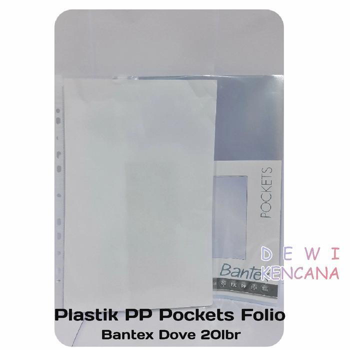Plastik Pocket Bantex F4/ A4 Bantex Dove 20 Lembar