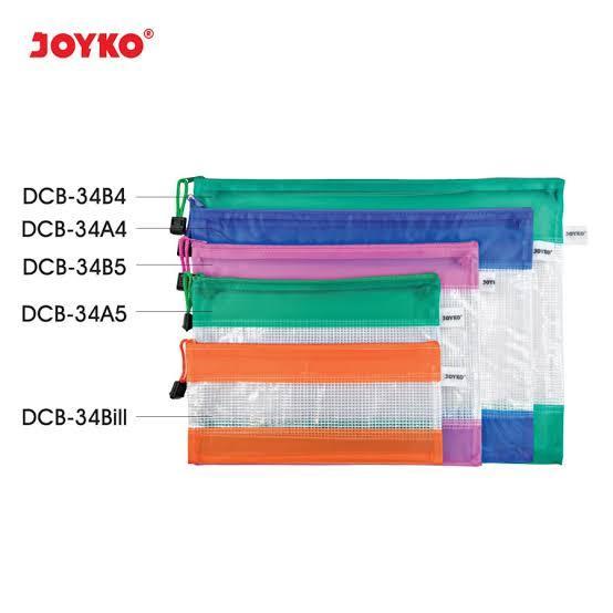 Joyko Dcb34 Bill A5 A4 B5 B4 Plastic Document Bag Map Tas Plastik Sleting Susun Buku