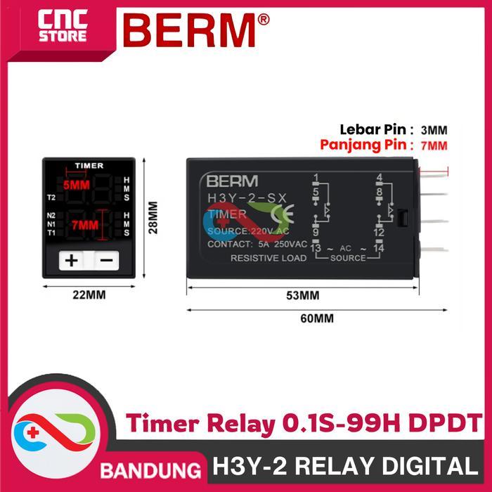 Relay Timer Digital/Digital Timer Relay H3Y-2 24Vdc - Digital H3Y-2 Relay Delay Digital Timer Relay