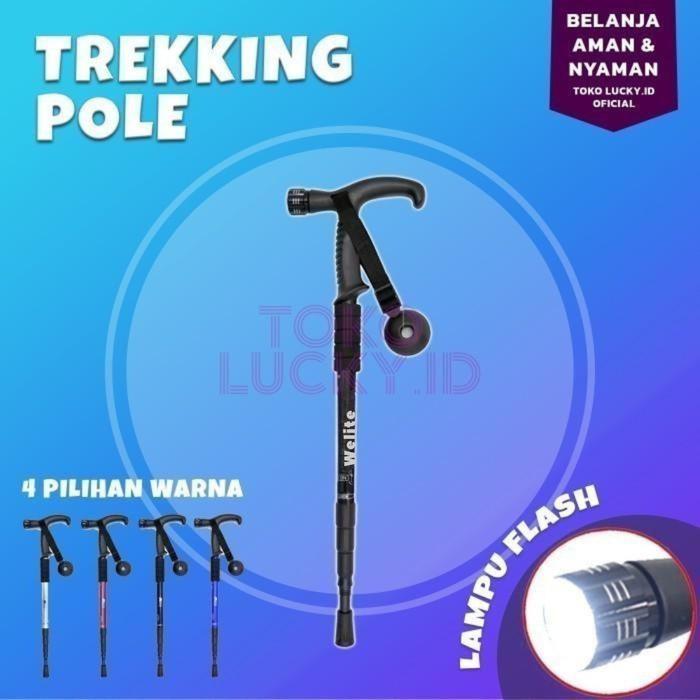 Eiger - Tongkat Mendaki Senter Trekking Pole Hiking Kompas Peralatan Gunung