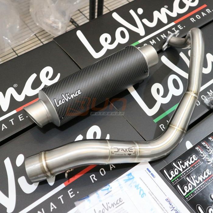 Leovince GP CORSA CARBON MATTE Long original Fullsystem VARIO 150 - VARIO 150