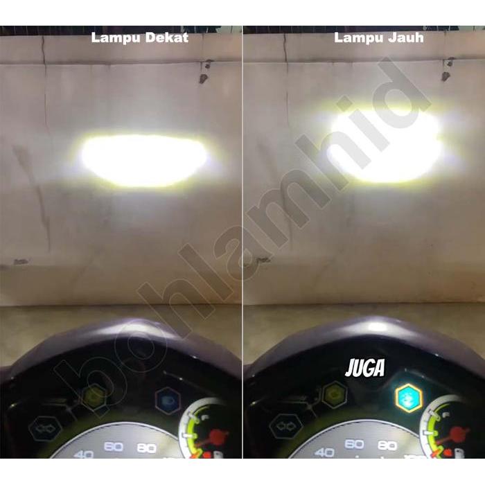 LED Motor REVO ABSOLUTE Philips Ultinon 1001 Moto LED 6000K AC DC Socket H6 M5 T19 Bohlam Lampu
