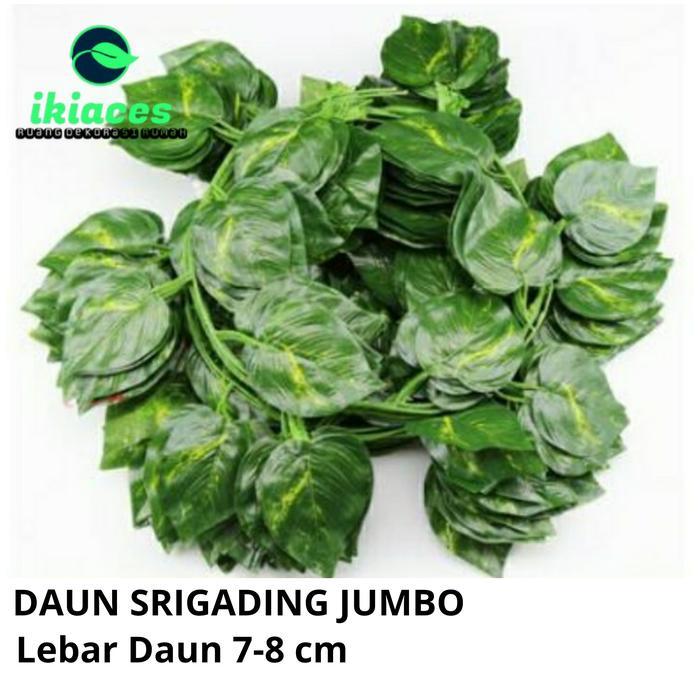 "New" DAUN RAMBAT DAUN PLASTIK BESAR BUNGA PLASTIK DAUN DEKORASI DAUN PALSU