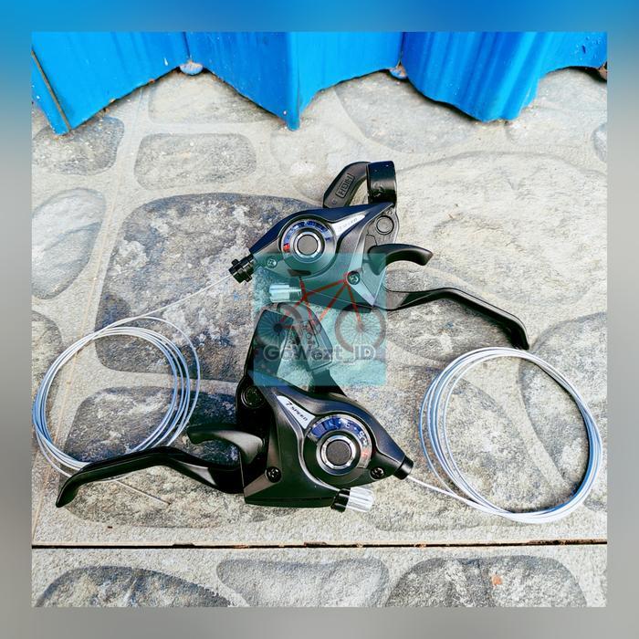 Shifter Operan Gigi Sepeda 3 x 7 Speed Exotic Sepasang MTB Gunung
