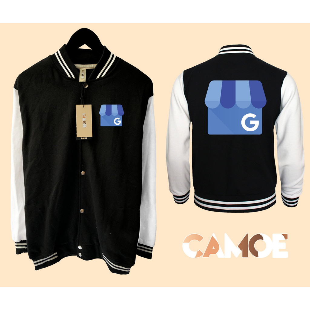 Jaket Baseball Varsity Google My Business Logo