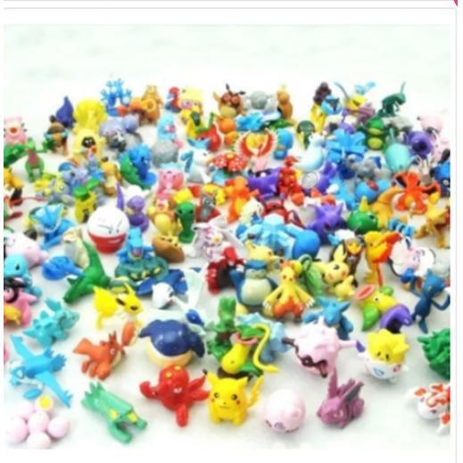 Pokemon Action Figure 24Pcs Random Murah - Pokemon Figure Ready