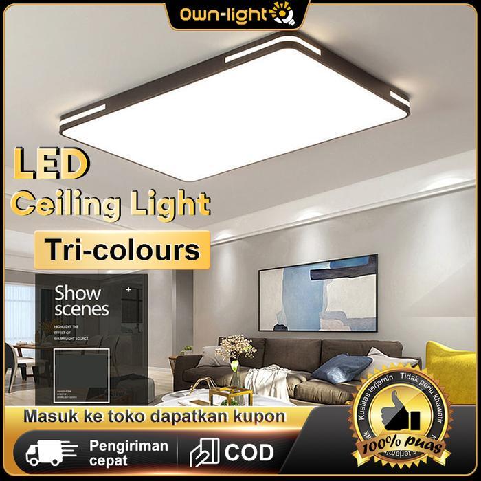 Lampu Plafon Minimalis-Ceiling Lamp-Bisa Sinar 3 Warna/Lampu Plafon Led-Ceiling Lamp-Sinar 3