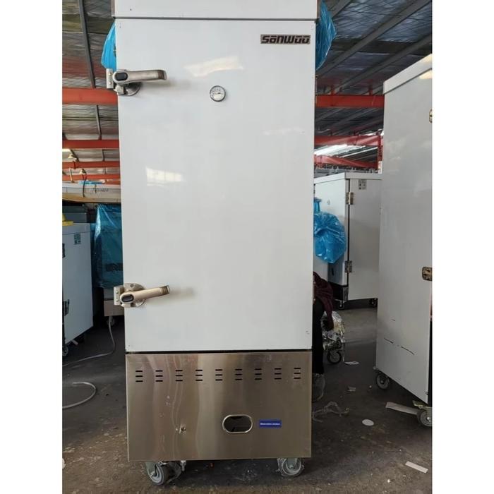 Gas Rice Steamer 12 Tray / GAS RICE COOKER RICE STEAMER Merk Sanwoo