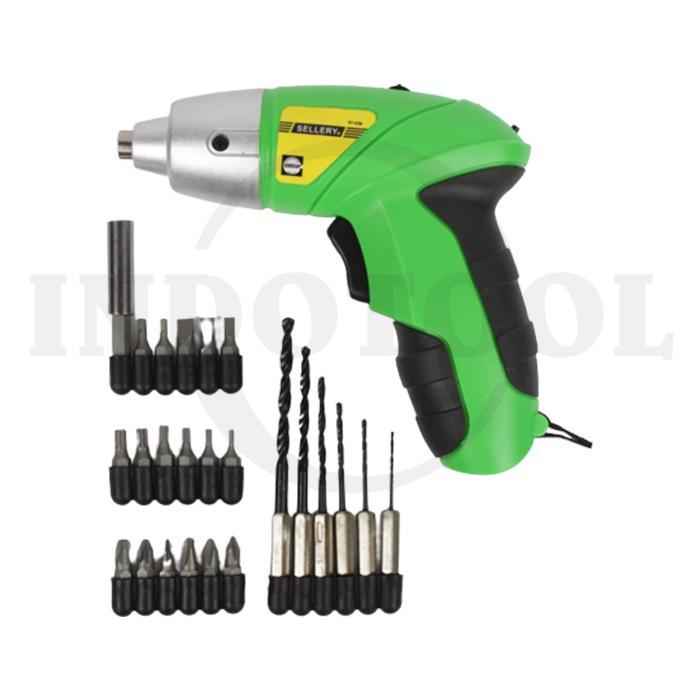 Cordless Drill Mini / Bor Listrik Mini Portable Sellery