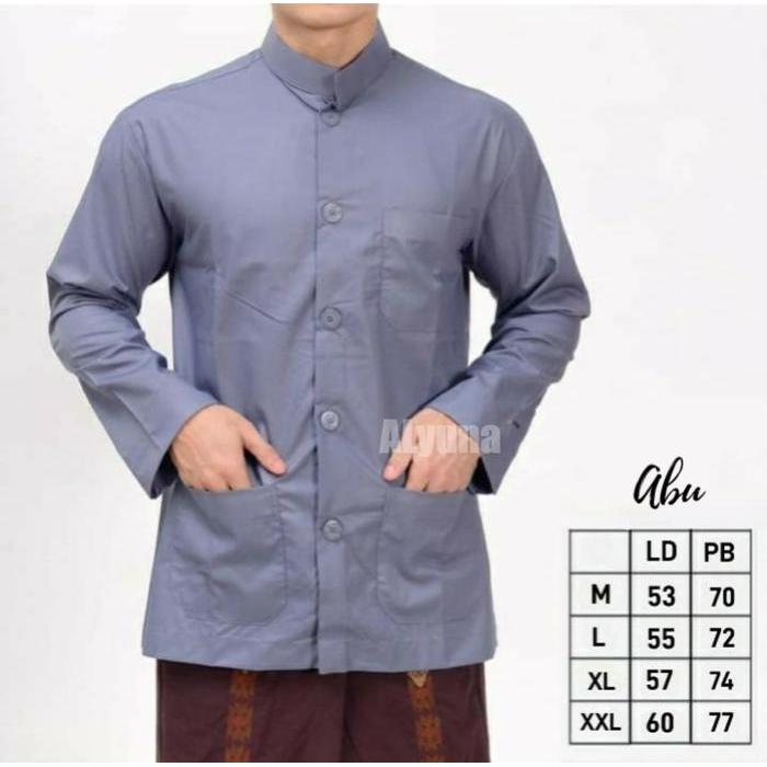 KOKO HAIBAH HIJAU BOTOL POLOS BAHAN LENGAN PANJANG BAJU KOKO HABAIB MURAH KOKO HABIBI BAJU TAQWA