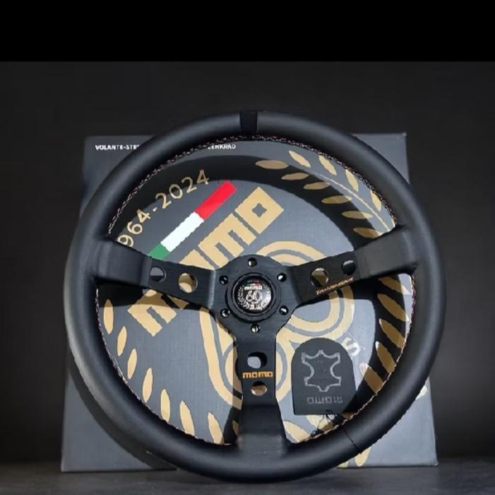 Setir / Stir Mobil Racing MOMO Special Edition Anniversary 60Th Leather Quality Premium Universal | 