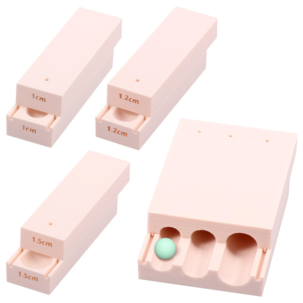 4Pcs Clay Rounding Auxiliary Tool Polymer Clay Bead Hole Maker with Hole Puncher for DIY Earrings Ne