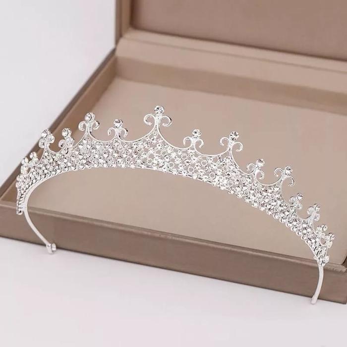 Mahkota Putik - Mahkota Tiara Pengantin Murah - Mahkota Wisuda Simple - Aksesoris Kepala Pengantin