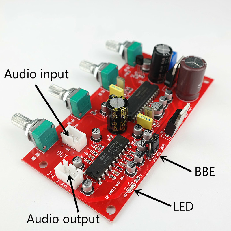 Upc1892 +Jrc2150 Bbe Hifi Stereo Preamp Amplifier Volume Tone Control Treble Balance Bass Finished