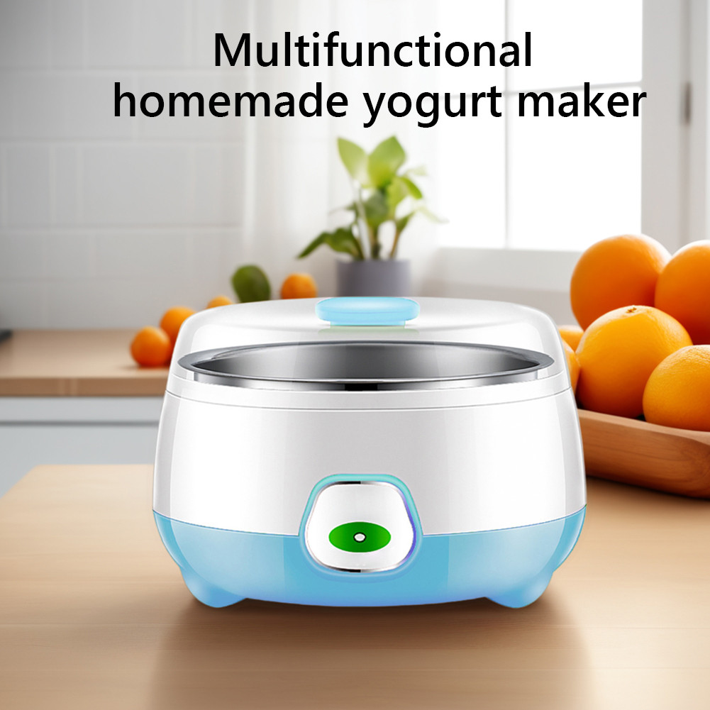 1L Automatic Rice Yogurt Maker Easy To Clean Electric Grease Yogurt Maker Rust-Proof Household Natto