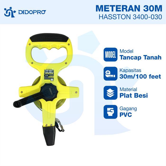 Meteran Roll Baja 30M Meteran 30 Meter Meteran Tancap Gulung Roll