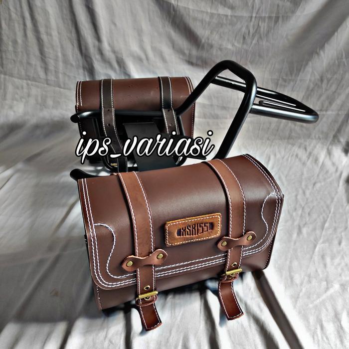 jual Back Rack Xsr 155 plus tas side bag kiri kanan aksesoris motor xsr