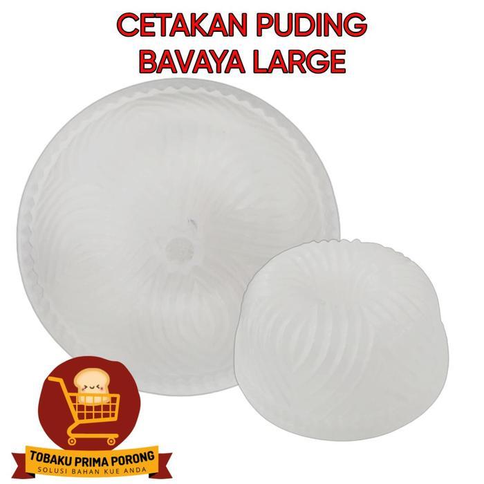 CETAKAN PUDING BAVAYA LARGE + BUBBLEWRAP - cetakan puding plastik - loyang puding