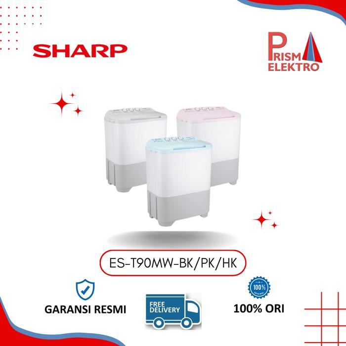 SHARP Mesin Cuci SHARP TWIN TUBE 8 kg ES-T90MW