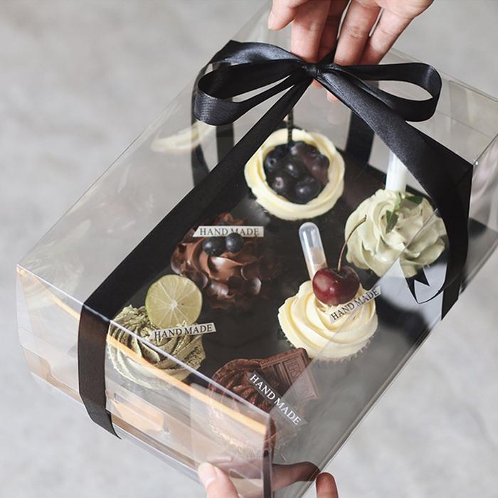 Thebest- box mika cupcake isi 6, dus cupcake, mika muffin isi 6, box cupcake