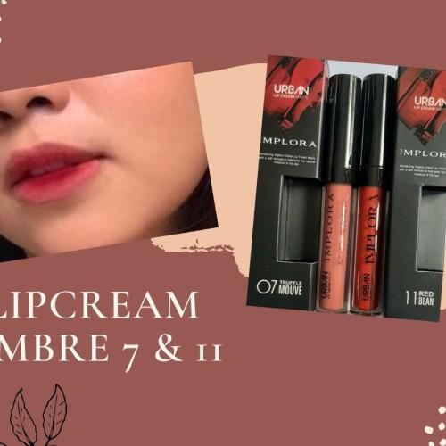 GB-SET OMBRE LIPCREAM IMPLORA MAUVE RED BEAN (Lipcream 07 + 11 implora)