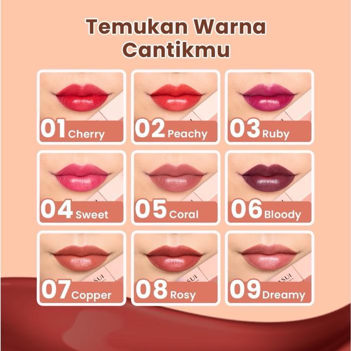 [GROSIR] [12Pcs] Hanasui Tintdorable Lip Stain - Lip Tint