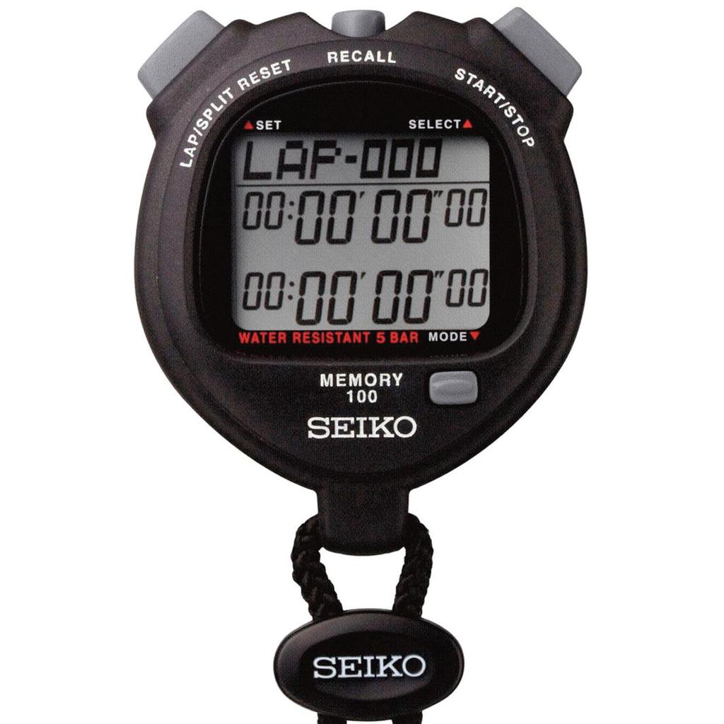 Stopwatch Seiko S23601P Digital 100 Lap Memory - Stop Watch Seiko