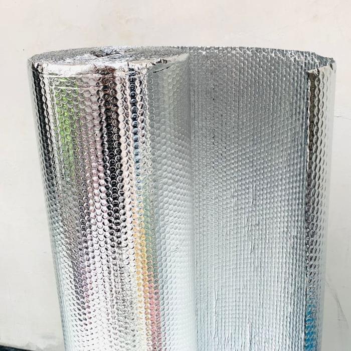 N3W Peredam Panas Atap metalize / Aluminium Foil Bubble Eceran 1 Meteran Plastik Baja Plafon