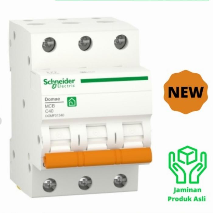 Mcb Schneider 3 Phase 40 Ampere / Mcb 3P 40A Schneider / Mcb 3 P 40 A
