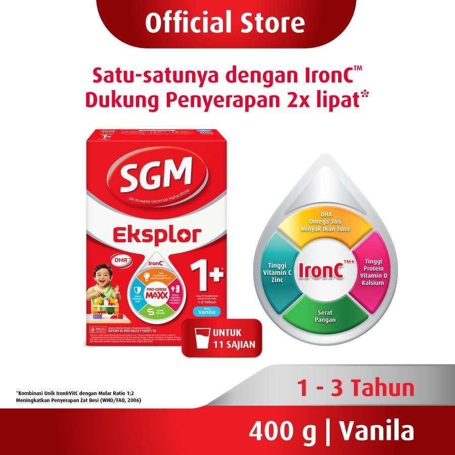 SGM 1+ VANILA 400 GR - RAJA SUSU