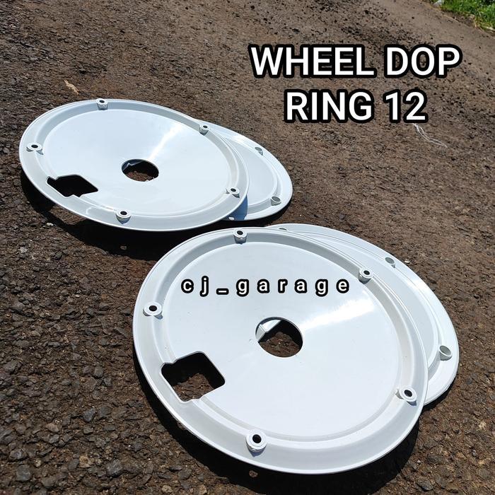 Wheeldop Metic Ring 12 Universal Abs Putih Set Baud Wildop Ring 12 Semua Metik Fazio Scoopy Wheel