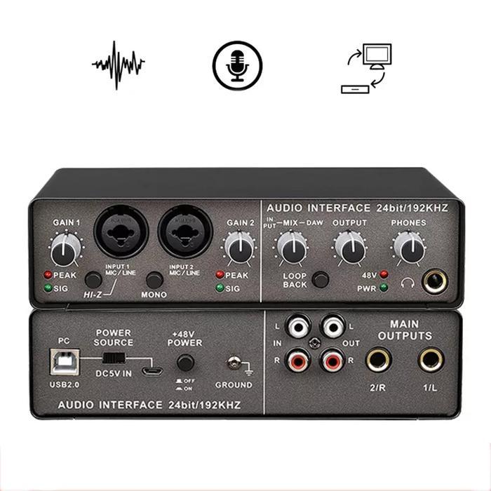 NEW AVPRO Q24 Professional HiFi Sound Card 24bit/192kHz with Phantom Power