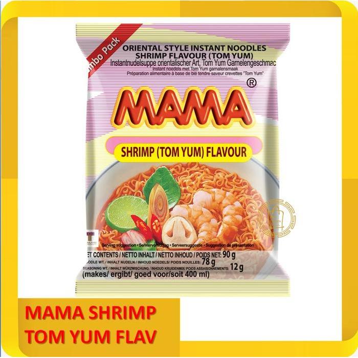 "New" Mie instan MAMA Shrimp Tom Yum 90g Thailand