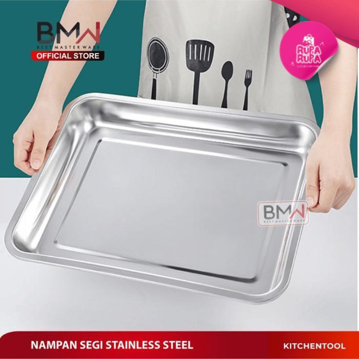 [DAPAT 2 PCS] NAMPAN SEGI CEPER STAINLESS STEEL UK 32 CM NAMPAN PRASMANAN SERBAGUNA KITCHEN TOOL