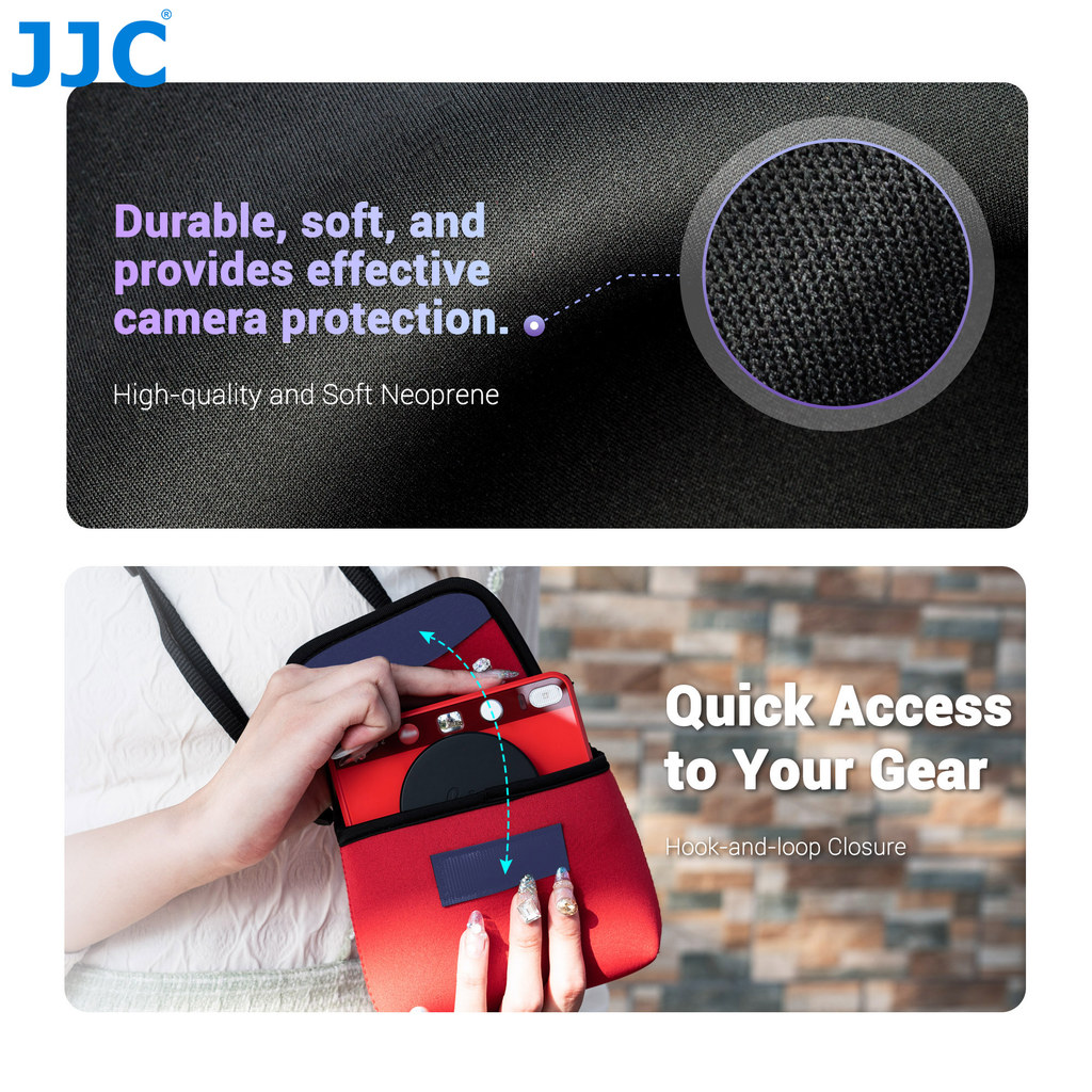 Jjc Neoprene Camera Travel Pouch Case For Leica D-Lux 8 D-Lux 7 Sofort 2 Instant Camera Leica