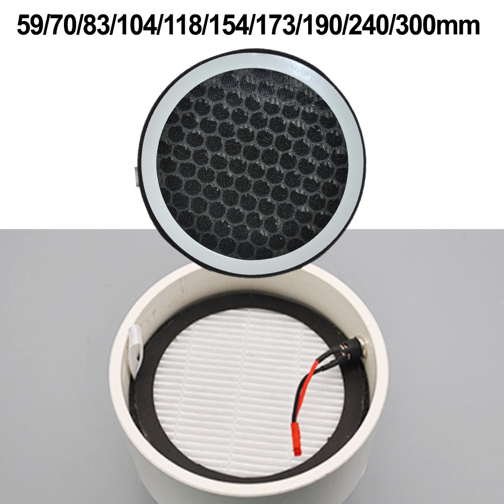 1PC PVC Pipe Air Filter Remove Smoke Dust Filter Element Air Outlet Filter Screen For Effectively