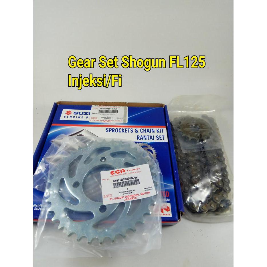 Rantai Gear Set Shogun Fl125 Injeksi/Fi