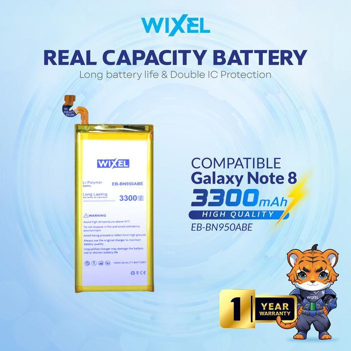 WIXEL Baterai EB-BN950ABE Compatible For Samsun Note 8 N950 N950F Double Power Batre Batrai Battery
