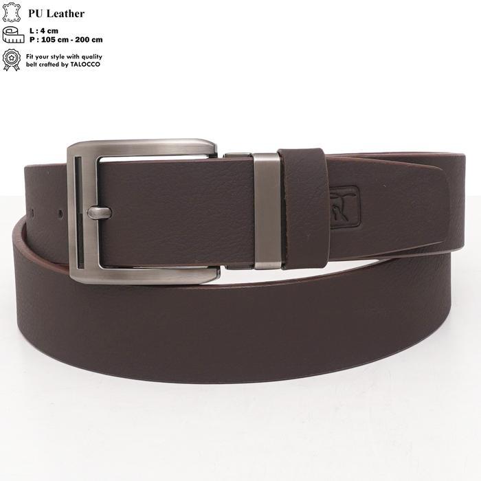 Gesper Pria Talocco Ikat Pinggang Pria Sabuk Kulit Pu Lebar 4 Cm Panjang Sampai 200 Cm Big Size