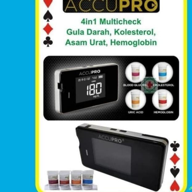 ALAT TES GULA DARAH, KOLESTEROL, ASAM URAT, HB / ALAT TES DARAH 4IN1