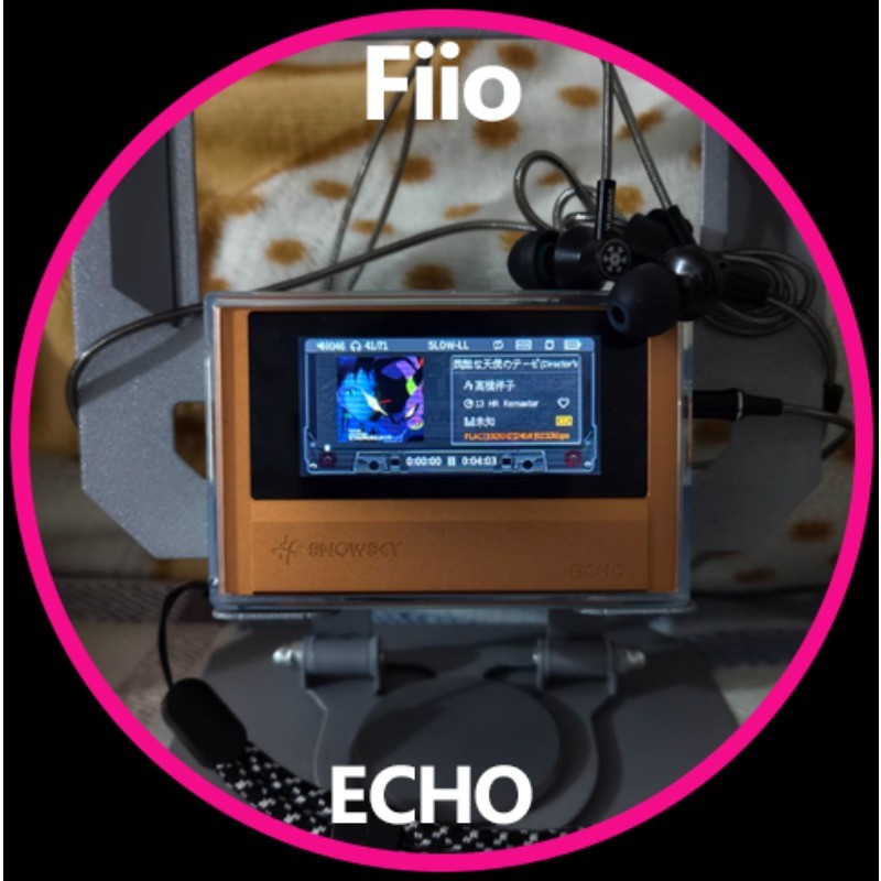 Fiio Snow Sky Echo MP3 Portable and Compact Bluetooth Player with Retro Shaped Metal Shell Music