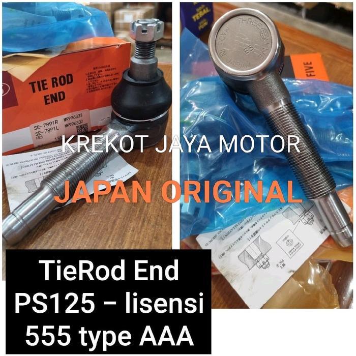 555 JAPAN TIE ROD END MITSUBISHI PS125 CANTER TURBO 1SET 555 JAPAN ASLI